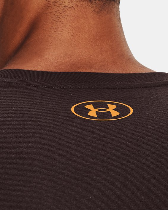 Men's UA Coordinates T-Shirt, Brown, pdpMainDesktop image number 3
